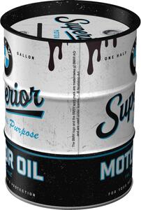 Plechová kasička barel: BMW Superior Motor Oil
