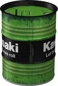 Plechová kasička barel: Kawasaki Let the good times roll