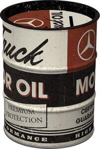 Plechová kasička barel: Daimler Truck - Motor Oil
