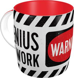 Hrnek - Warning! Genius at Work