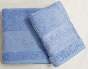 Bambusový ručník Jasmin modrý 50x100 cm