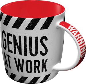 Hrnek - Warning! Genius at Work
