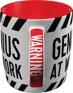 Hrnek - Warning! Genius at Work