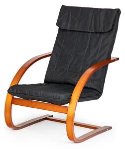 Houpací křeslo ModernHome černé