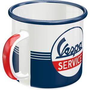 Plechový hrnek - Vespa Service