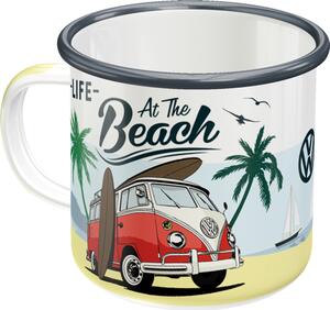 Plechový hrnek - VW At the Beach