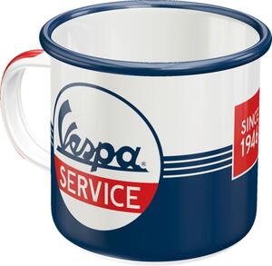 Plechový hrnek - Vespa Service