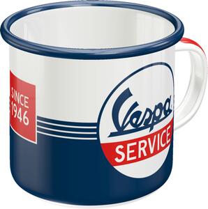 Plechový hrnek - Vespa Service