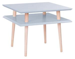 Konferenční stolek SQUARE 55x55x45cm - světle šedý