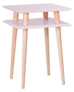 Konferenční stolek SQUARE 43x43x61cm - tmavě růžový