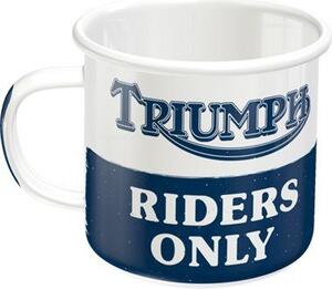 Plechový hrnek - Triumph Riders Only