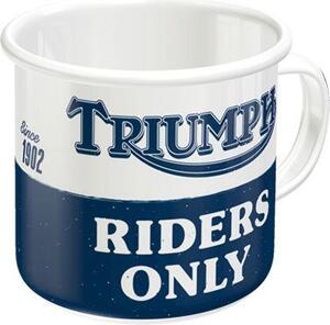Plechový hrnek - Triumph Riders Only