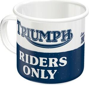 Plechový hrnek - Triumph Riders Only