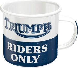 Plechový hrnek - Triumph Riders Only