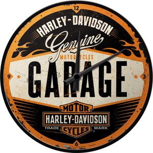 Nástěnné hodiny - Harley-Davidson Garage
