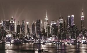 Fototapeta vliesová: Noční New York - 184x254 cm
