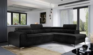 ROHOVÁ SEDAČKA, textil, černá MID.YOU - Sedací soupravy, Online Only