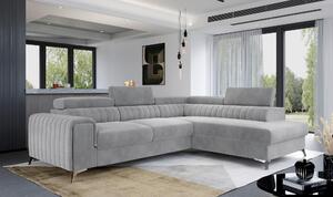 ROHOVÁ SEDAČKA, textil, světle šedá MID.YOU - Sedací soupravy, Online Only
