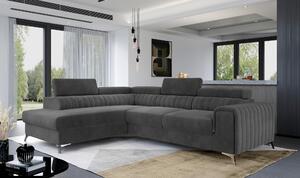 ROHOVÁ SEDAČKA, textil, antracitová MID.YOU - Sedací soupravy, Online Only