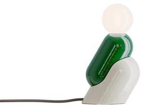 Ferroluce Stolní lampa TATA, v. 20,2 cm, 1xG9 Barva: Zelená - krémová