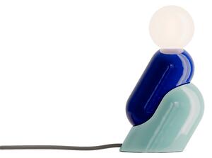 Ferroluce Stolní lampa TATA, v. 20,2 cm, 1xG9 Barva: Modrá - azurová