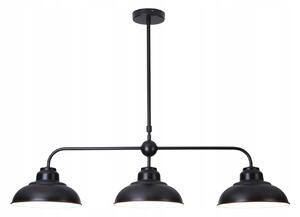 ZÁVĚSNÉ STROPNÍ SVÍTIDLO 3x60W MATNÁ ČERNÁ RABALUX