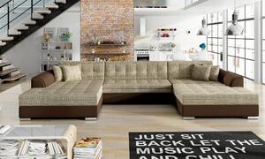 SEDACÍ SOUPRAVA, textil, červenohnědá, světle hnědá MID.YOU - Online Only sedačky, Online Only
