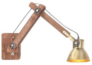 Nástěnná lampa industriální styl mosazná kulatá E27 320576
