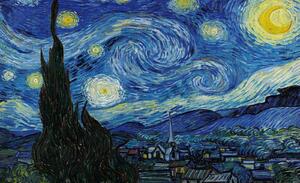 Fototapeta vliesová: Vincent Van Gogh, Hvězdná noc - 104x70,5cm