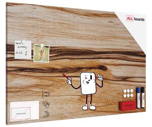 Magnetická tabule METALboards EXOTICKÉ DŘEVO 90x60 cm,MB96_00112
