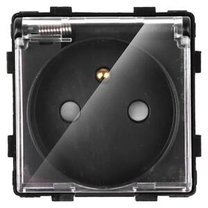 Modul 230V zásuvky s krytkou R-Socket-16A-Cover-B