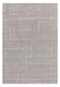 Světle šedý vlněný koberec 120x170 cm Maze – Asiatic Carpets