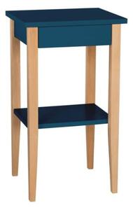 ENTLIK Odkládací stolek široký 40x35x70 cm - petrolejově modrý