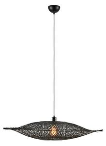 Matně černé závěsné svítidlo s bambusovým stínidlem ø 92 cm Kumo – Markslöjd