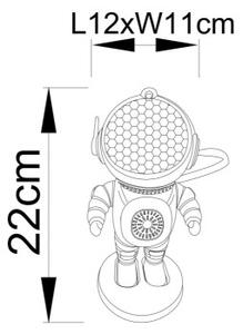 Globo 28084 - LED RGB Stolní lampa COSMO LED/6W/5V kosmonaut bílá