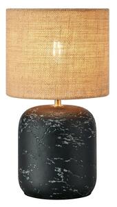 Stolní lampa se stínidlem z juty v černo-přírodní barvě (výška 32,5 cm) Montagna – Markslöjd