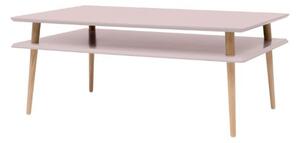 KORO HIGH Konferenční stolek široký 110x70 cm - růžový