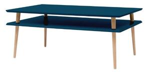 KORO HIGH Konferenční stolek široký 110x70 cm - Petrol Blue