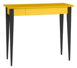 Psací stůl MIMO - 65x40cm Černé nohy / žlutá barva