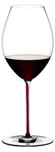 Sklenice RIEDEL Fatto a Mano Syrah/Shiraz Dragon Red 630 ml – ručně dokončená červená stopka, 1 ks 4900/41DR