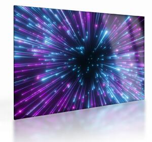 Skleněný obraz - Neonový prostor (70x50 cm)