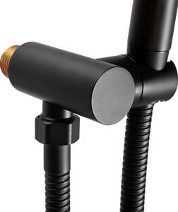 Rea - Podomítková sprchová souprava s termostatem Miler + BOX - černá