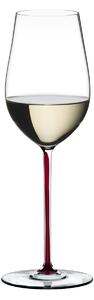 Sklenice RIEDEL Fatto a Mano Riesling/Zinfandel Dragon Red 409 ml – na aromatická bílá a lehčí červená vína, 1 ks 4900/15DR