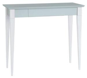 Psací stůl MIMO 85x40cm - bílé nohy / světle šedá
