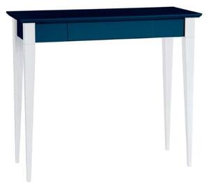 Psací stůl MIMO 85x40cm Bílé nohy / Benzínová modř