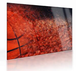 Skleněný obraz - Basketbalový míč (70x50 cm)