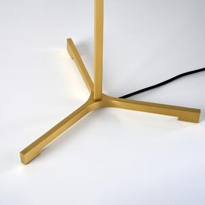 Minimalistická LED stojací lampa s hlavou z dřevěné dýhy Thesis Floor