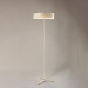 Minimalistická LED stojací lampa s hlavou z dřevěné dýhy Thesis Floor