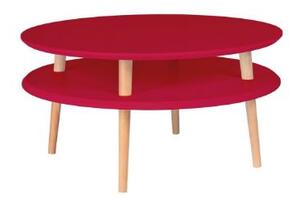 Konferenční stolek UFO Dmr. 70 cm x výška 35 cm - červený