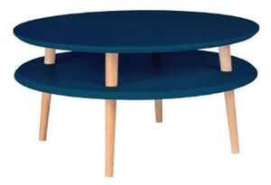 Konferenční stolek UFO Dmr 70 cm x výška 35 cm - petrolejově modrý